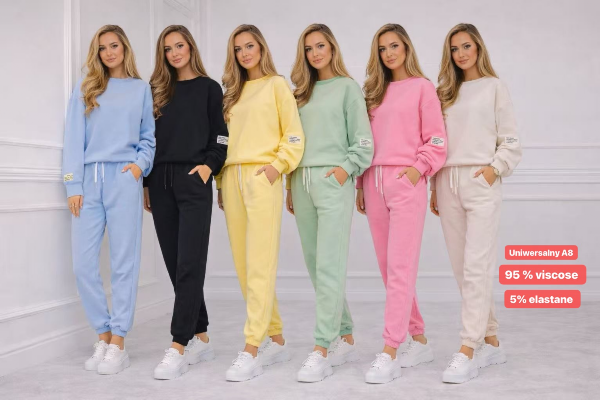 Komplet damskie Roz Standard, Mix Kolor Paczka 10 szt